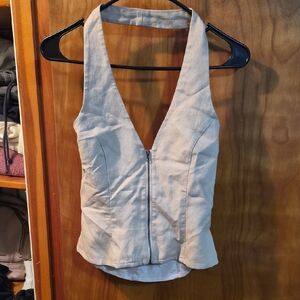 Lioness Light Gray Halter Blouse